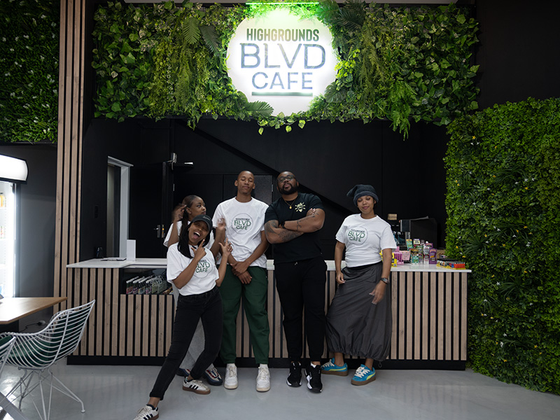 Dispensary area with curated cannabis selections